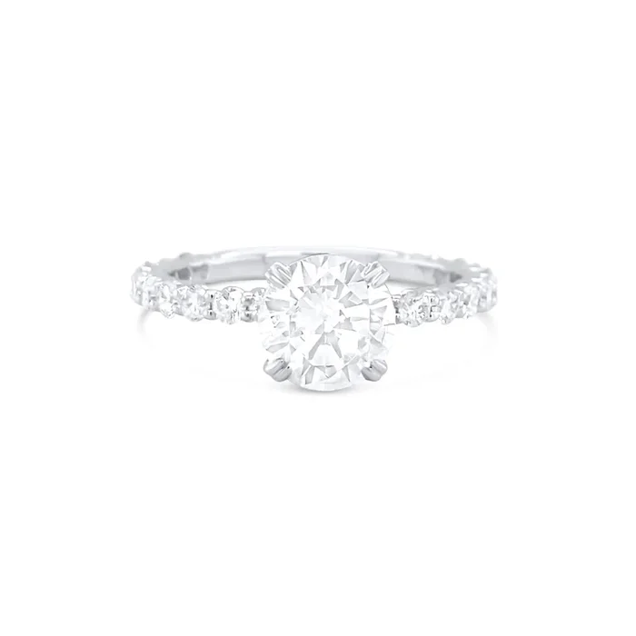 14K WHITE GOLD .76 CTW DIAMOND ENGAGEMENT RING SETTING