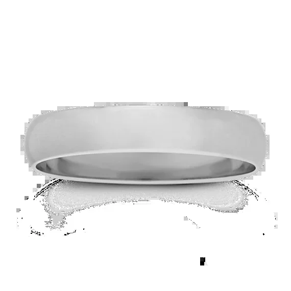 14K White Gold Band (4mm)