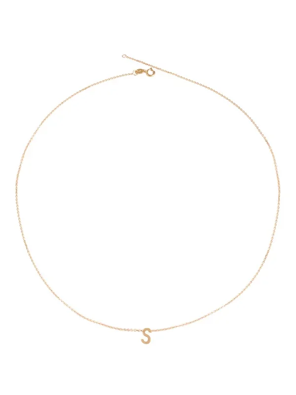 14KT Gold Initial Necklace