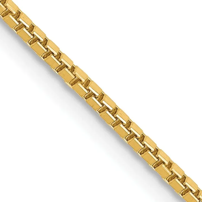 14KT Yellow Gold 22-inch 1.3MM Box Chain