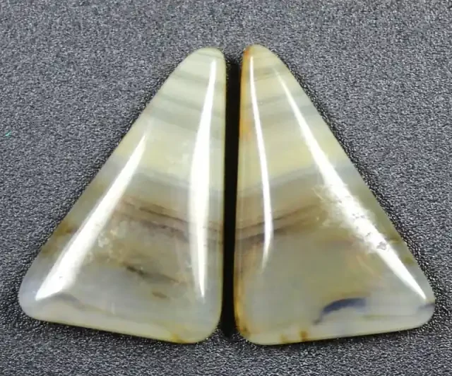 15.3 CTS WYOMING AGATE PAIR PERFECT FOR EARRINGS