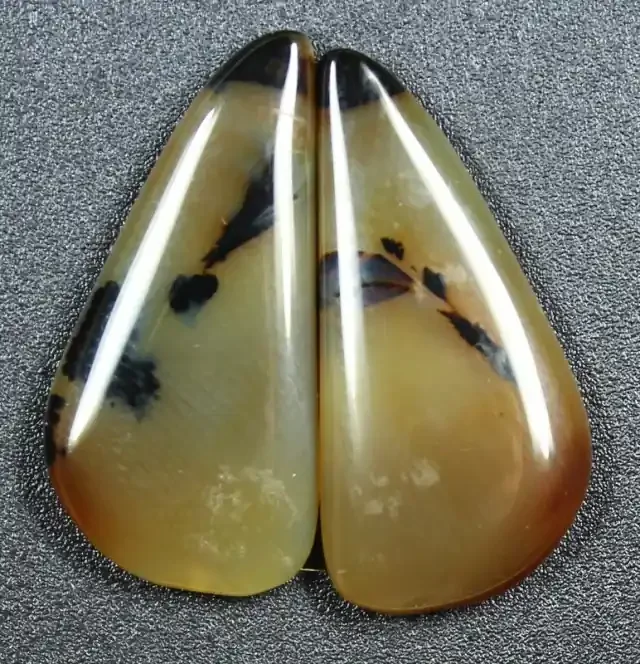 15.6 CTS WYOMING AGATE PAIR PERFECT FOR EARRINGS