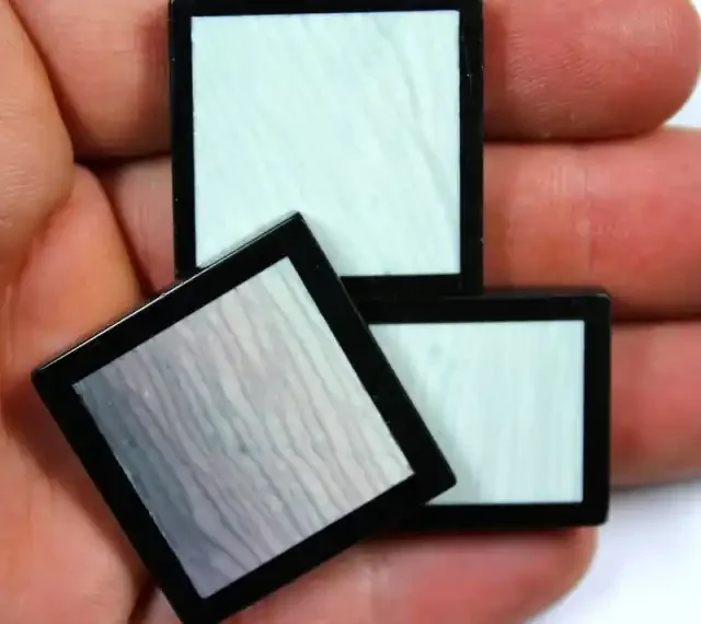 153.40 CTS 3 PCS INTARSIA JASPER WAVE PATTERN BLACK ONYX