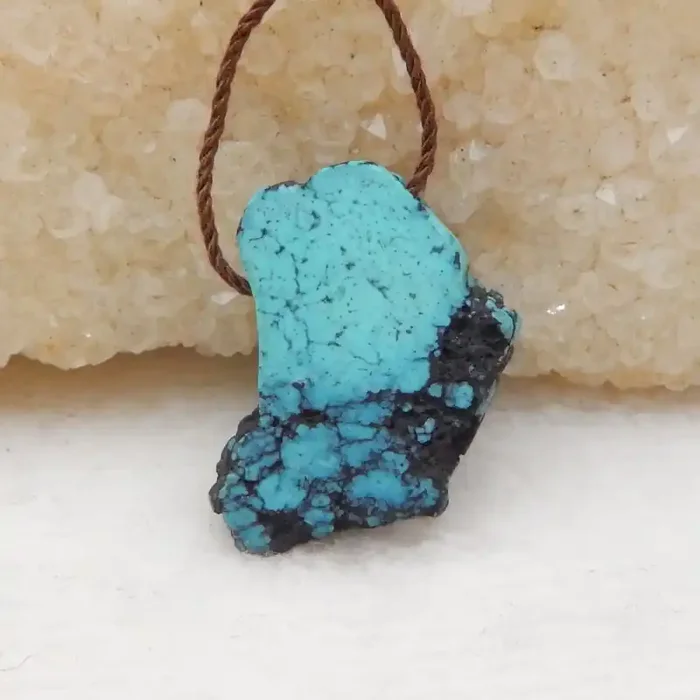 15cts Nugget Turquoise ,Handmade Gemstone ,Turquoise Nugget Pendant H548
