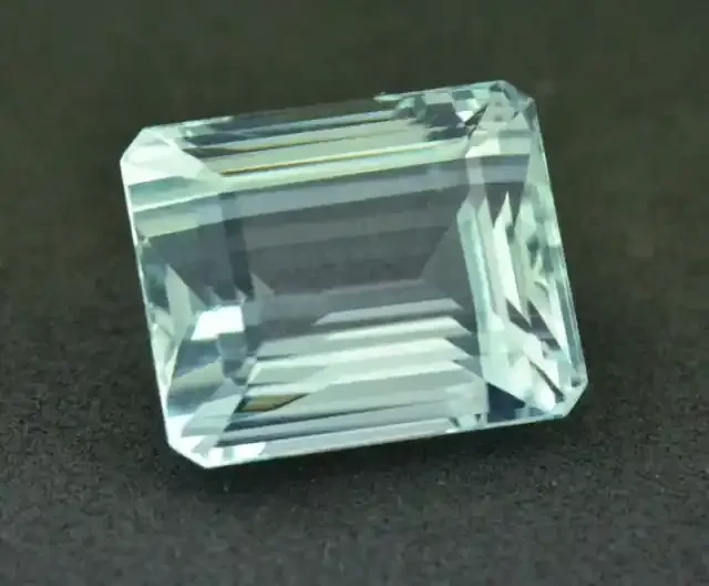 16.16ct Aquamarine octagon step cut rectangle certified