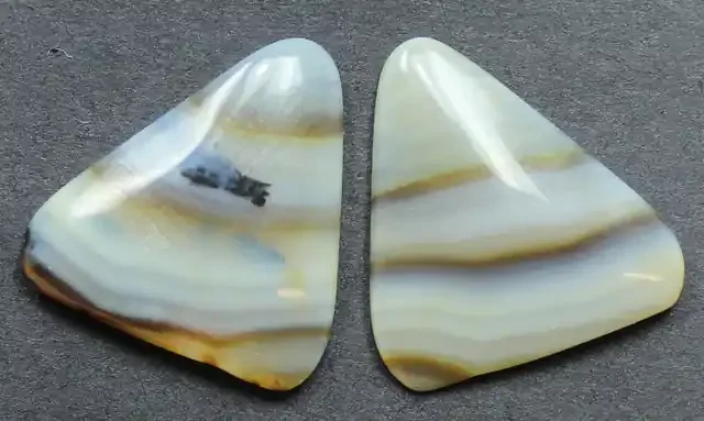 16.30 CTS WYOMING AGATE PAIR PERFECT FOR EARRINGS
