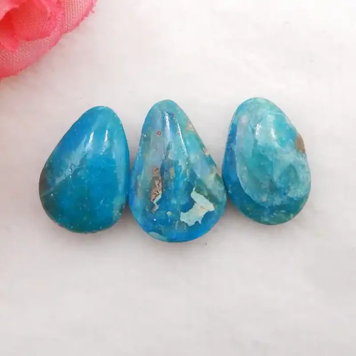 16.5cts Natural Blue Opal Cabochons, October Birthstone, Blue Opal Cabocho