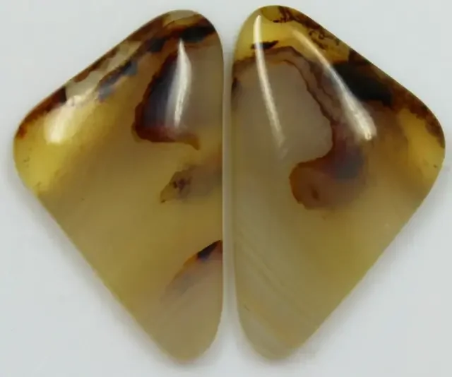16.70 CTS AGATE PAIR POLISHED STONES GREAT RANGE IN STORE