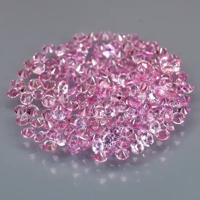 168 Pcs / 2.00 Ct. / 1.3 mm Natural Purple Pink Sapphire Madagascar