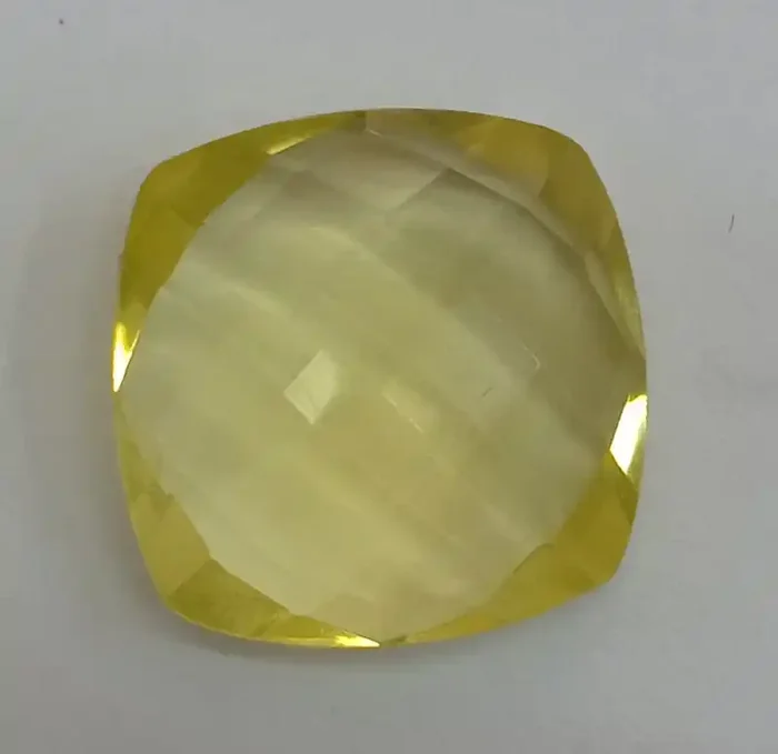 16x16mm Lemon Quartz Checkered Natural Untreated VAF154