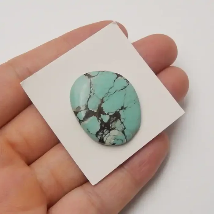 17.10cts Lucky Turquoise, Handmade Gemstone, Turquoise Cabochons, Lucky Sto