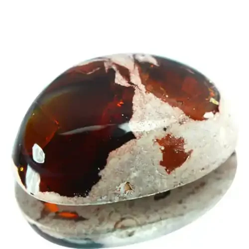 17.30 Cts Natural Beautiful Orange Matrix Opal Cabochon Mexico