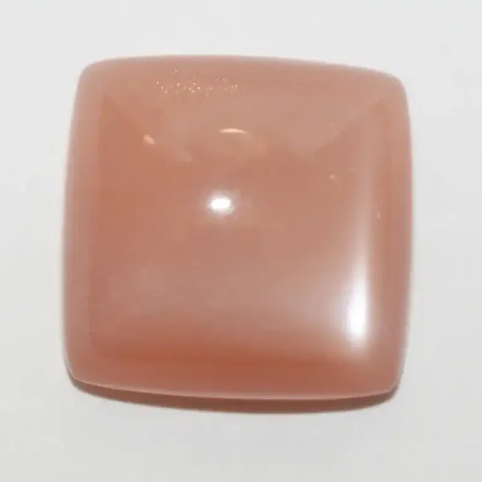 17.55 Ct Peach Moonstone Square Cabochon 16.5mm.-(SKU 493)