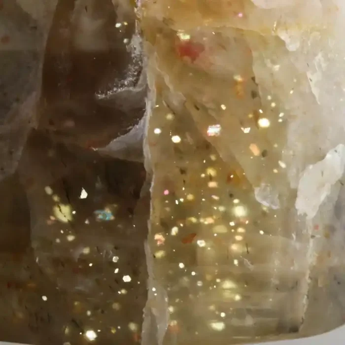 17.80 CTS RAINBOW LATTICE SUNSTONE ROUGH -AUSTRALIA [F7416]