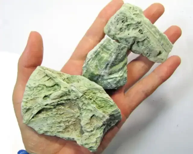 170 Grams Three Cats Eye Opalite Rough MYGM 1665