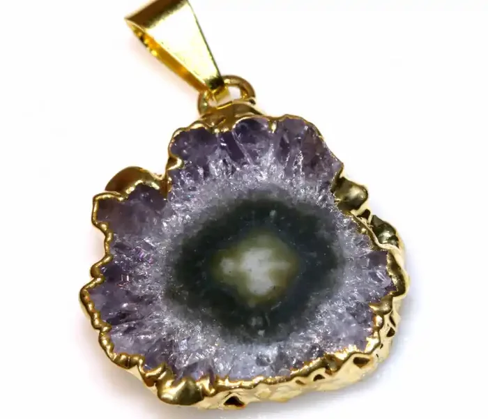 18.10CTS URUGUAY AMETHYST STALACTITE PENDANT SG-3294