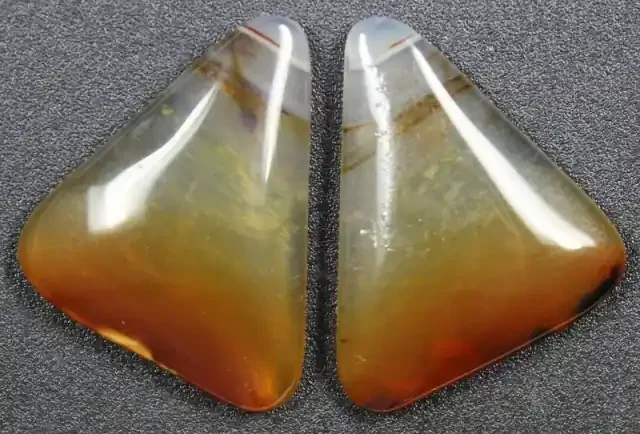 18.3 CTS WYOMING AGATE PAIR PERFECT FOR EARRINGS
