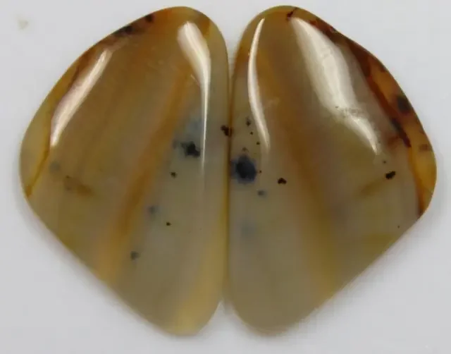 18.55 CTS AGATE PAIR POLISHED STONES GREAT RANGE IN STORE