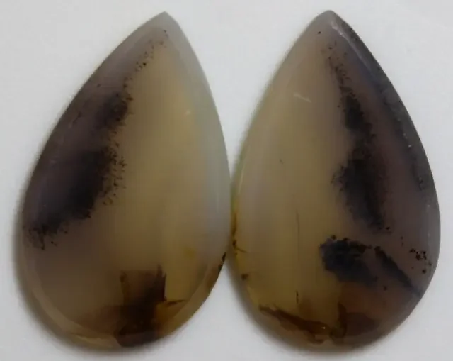 18.65 CTS AGATE PAIR POLISHED STONES GREAT RANGE IN STORE