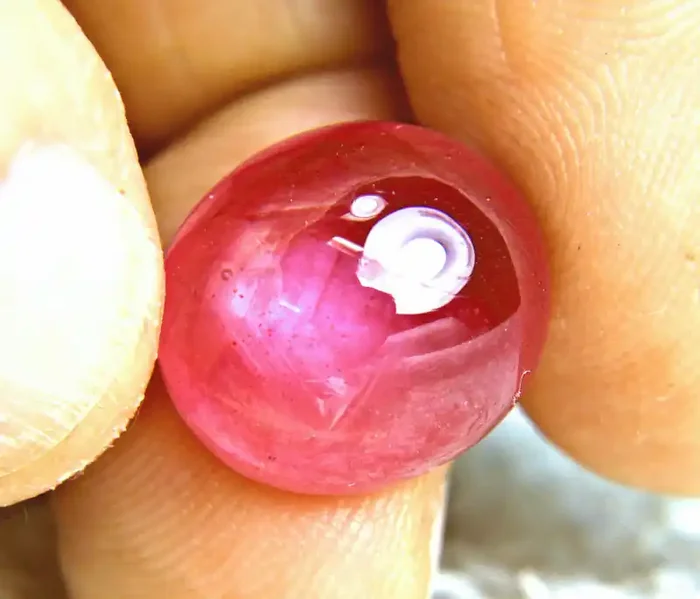 18.87 Carat Fiery Fancy Ruby Cabochon – Superb