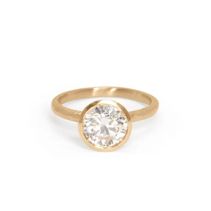 18K Atlantic Engagement Ring with 1.75ct Lab Grown Diamond