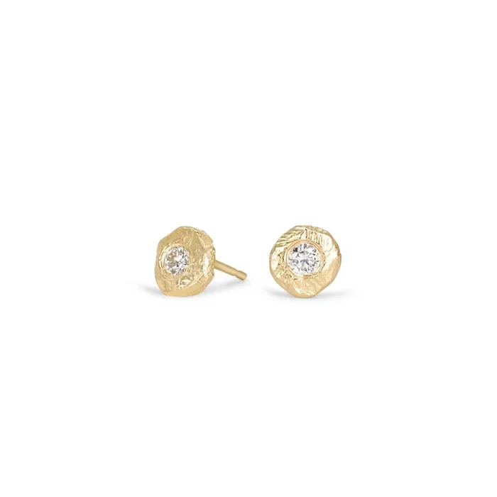18K Diamonds by the Yard Stud Earrings
