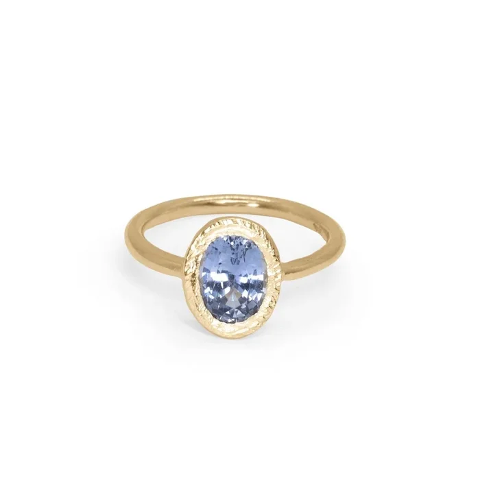 18K Smith Engagement Ring with 1.52ct Blue Sapphire