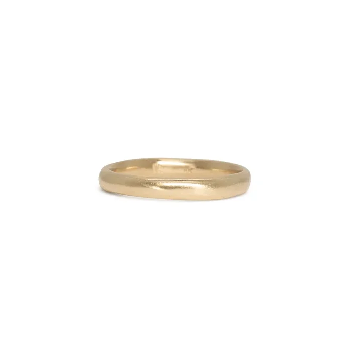 18K Smooth Wedding Band 3mm