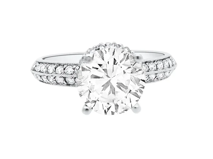 18K WHITE GOLD .65 CTW DIAMOND ENGAGEMENT RING SETTING