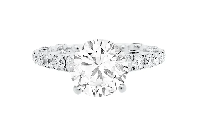 18K WHITE GOLD .90 CTW DIAMOND ENGAGEMENT RING SETTING