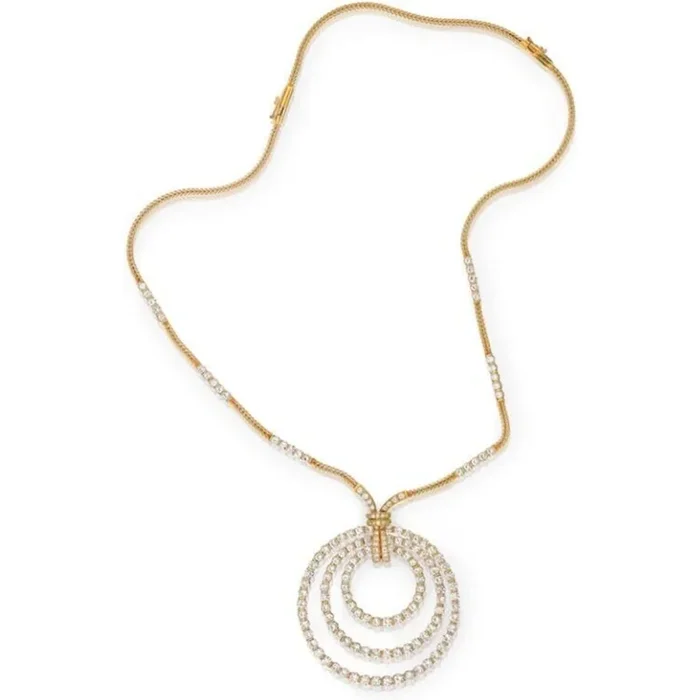 18K Yellow Gold 19 Carat Diamond Necklace