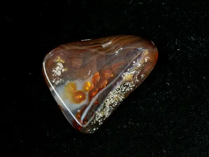 19.4ct Polished Mexican Fire Agate (MA93)