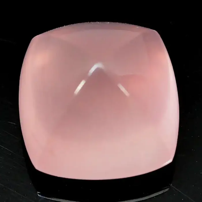 19.74Cts Natural Rose quartz Sugar loaf 15mm