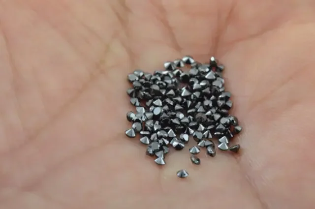 1ct black brilliant cut round 35/36 diamonds approx