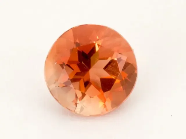 1ct Oregon Sunstone, Peach/Red Round (S1818)