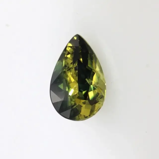 2.02cts Natural Australian Yellow/Blue Parti Sapphire Pear Cut