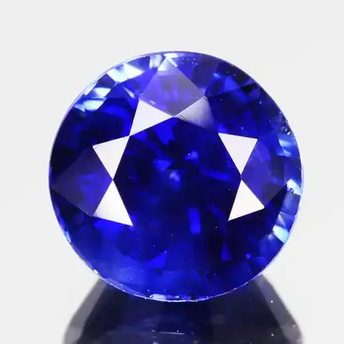 2.03 Cts Excellent Natural Royal Round Blue Sapphire Srilanka Heated Gem