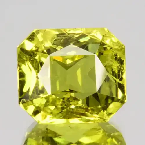 2.14 Cts Stunning Natural Chrysoberyl Green Octagon Cut Sri Lanka