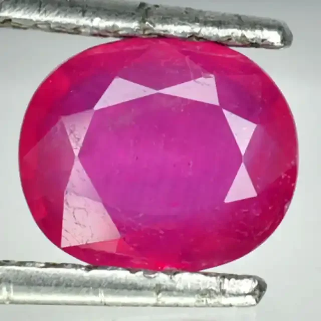 2.17 Cts Natural Blood Red Ruby Oval Cut Thailand Gem