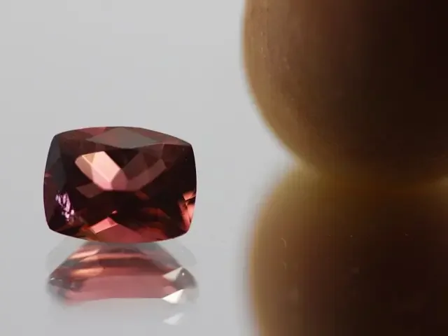 2.1ct. Peach Tourmaline Cushion Cut