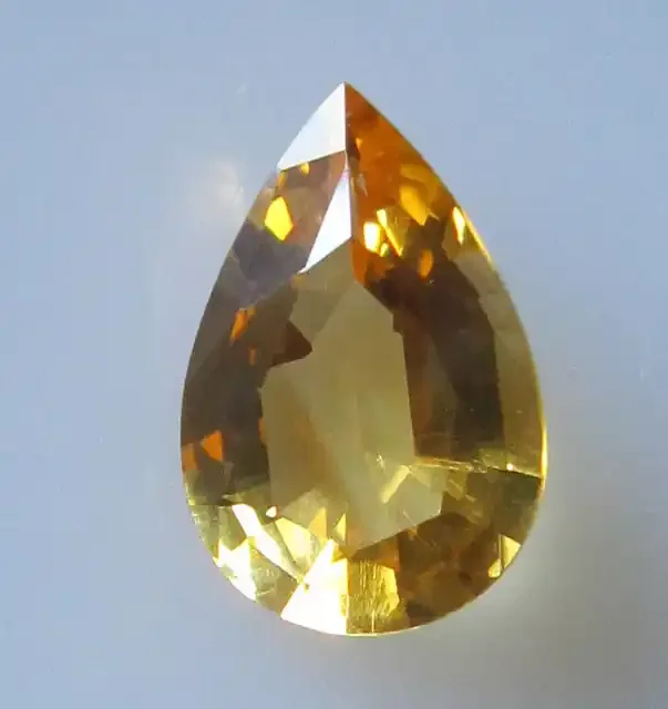2.25cts Golden Yellow Citrine Pear Shape