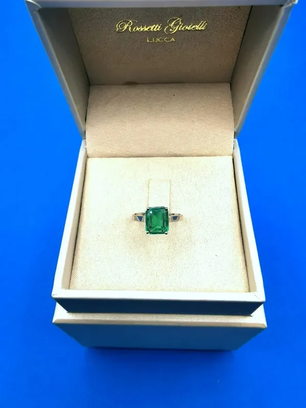 2,28ct 21/23 Colombian Emerald 18k Solid Gold Ring Colombian Emerald