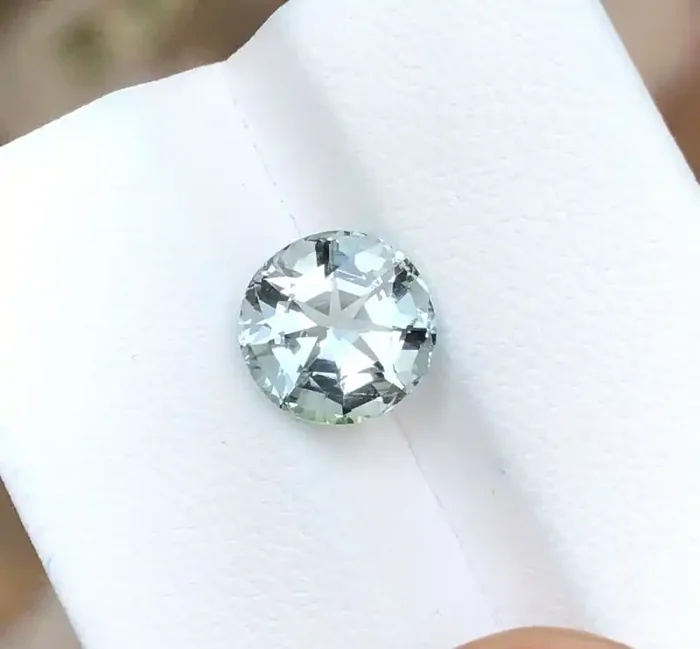 2.40 Ct Natural Gray Blueish Transparent Tourmaline Gemstone