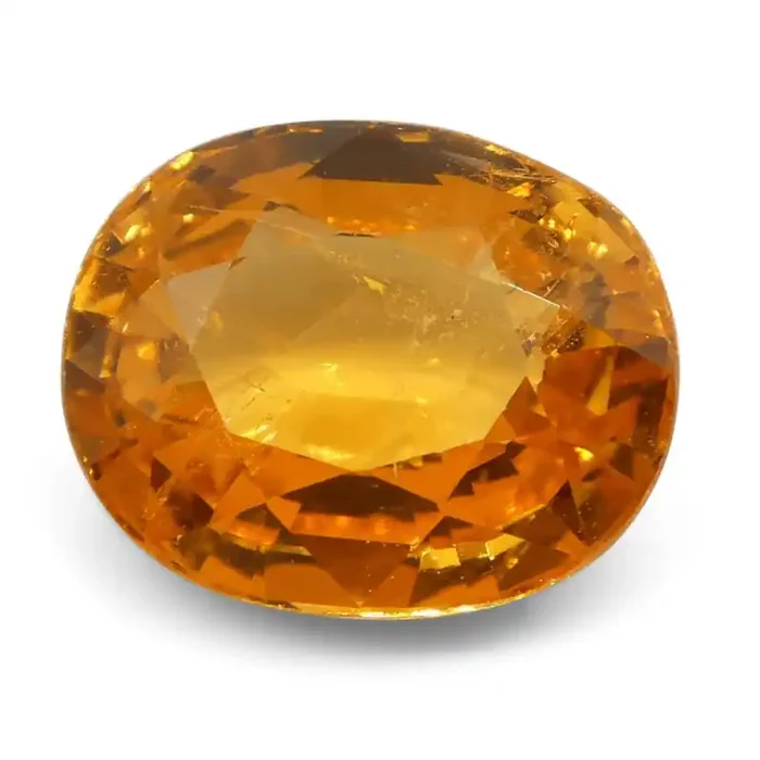 2.55 ct Oval Vivid Fanta Orange Mandarin Spessartite/Spessartine Garnet
