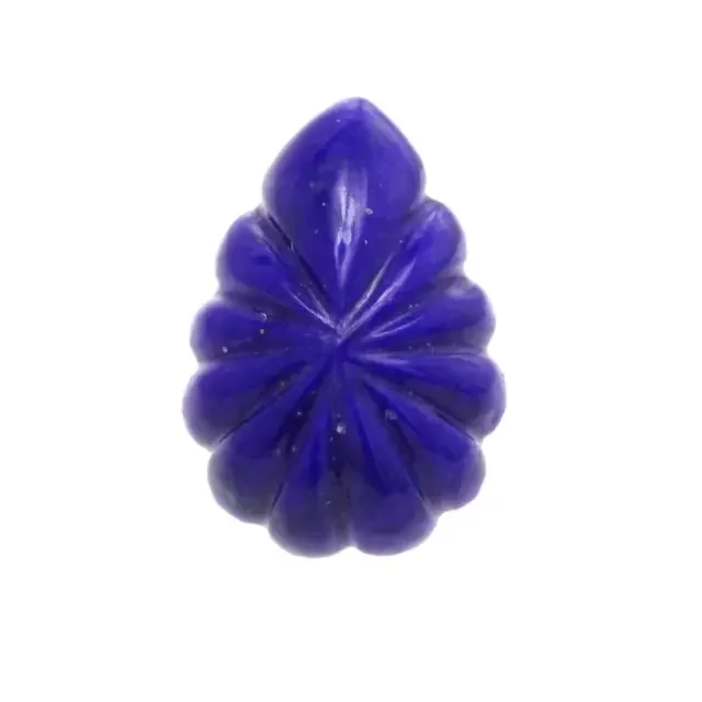 2.92cts Natural Lapis Lazuli Flute Pear Cabochon