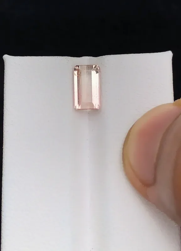 2 Ct Natural Very Light Bi Color Transparent Tourmaline Gemstone