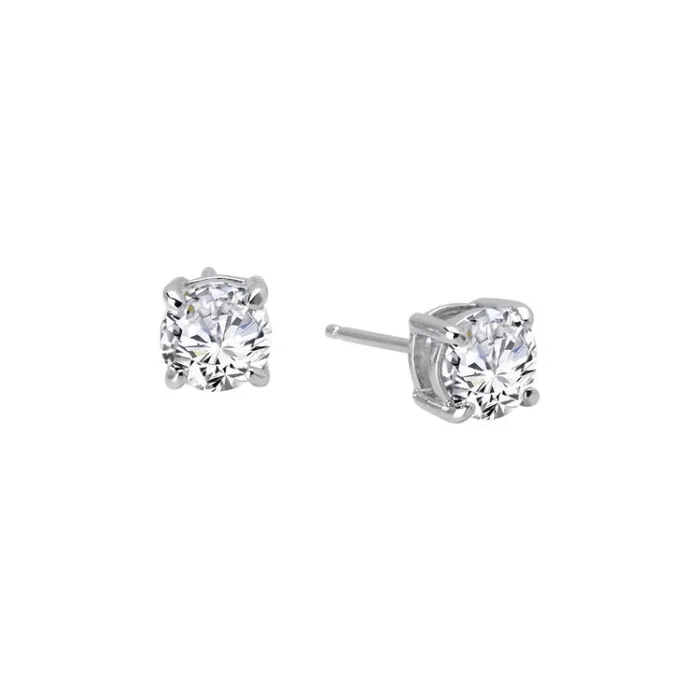 2 CTW Solitaire Stud Earrings