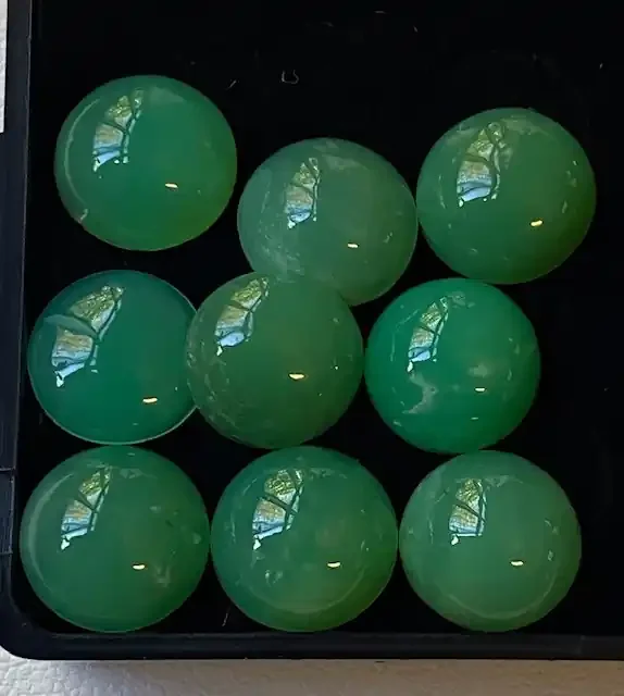 20.3 Cts Aussie Chrysoprase 9 pcs Parcel code NA 370