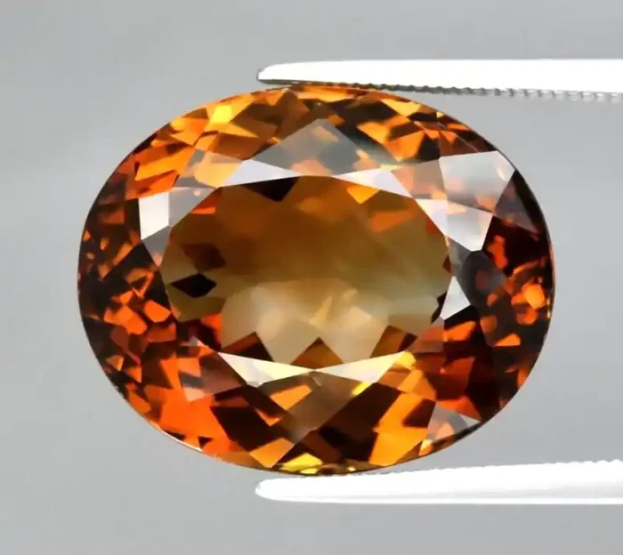 20.52 ct. Top Quality 100% Natural Topaz Orangey Brown Brazil