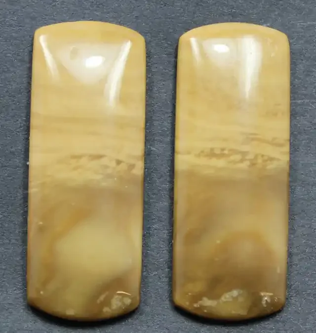 20.60 CTS OWYHEE JASPER CABOCHON PAIR